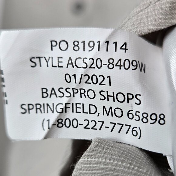 Ascend Cargo Tech Shirt Men's Heathered Vented Back Fishing Hiking Outdoor L - Picture 7 of 8